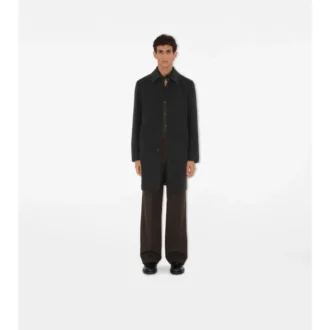 Středně dlouhý vlněný Car Coat Středně dlouhý vlněný Car Coat