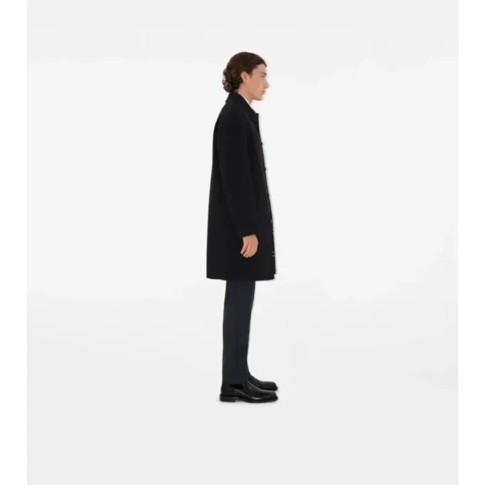 Středně dlouhý vlněný Car Coat Středně dlouhý vlněný Car Coat