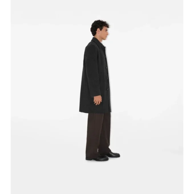 Středně dlouhý vlněný Car Coat Středně dlouhý vlněný Car Coat