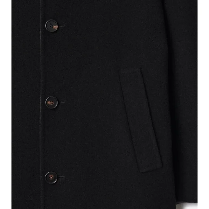 Středně dlouhý vlněný Car Coat Středně dlouhý vlněný Car Coat