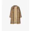 Trench Coat z bavlněného kepru s kostkovaným vzorem Trench Coat z bavlněného kepru s kostkovaným vzorem