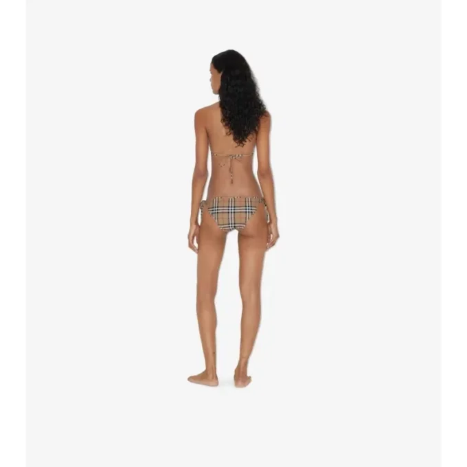 Triangulární bikiny s kostkovaným vzorem Triangulární bikiny s kostkovaným vzorem
