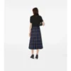 Vlněný midi kilt s kostkovaným vzorem Vlněný midi kilt s kostkovaným vzorem