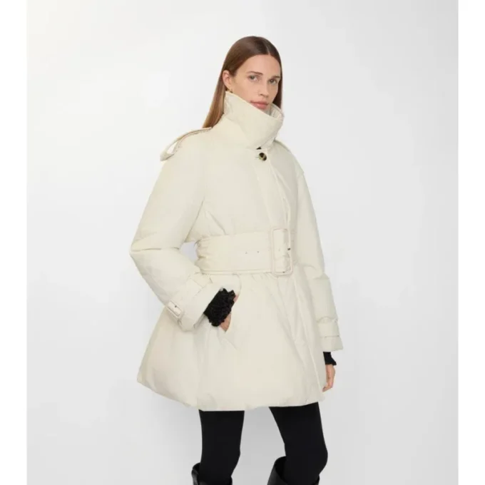 Vypodložený Car Coat Berryhill s páskem
