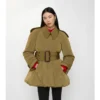 Vypodložený Car Coat Berryhill s páskem Vypodložený Car Coat Berryhill s páskem